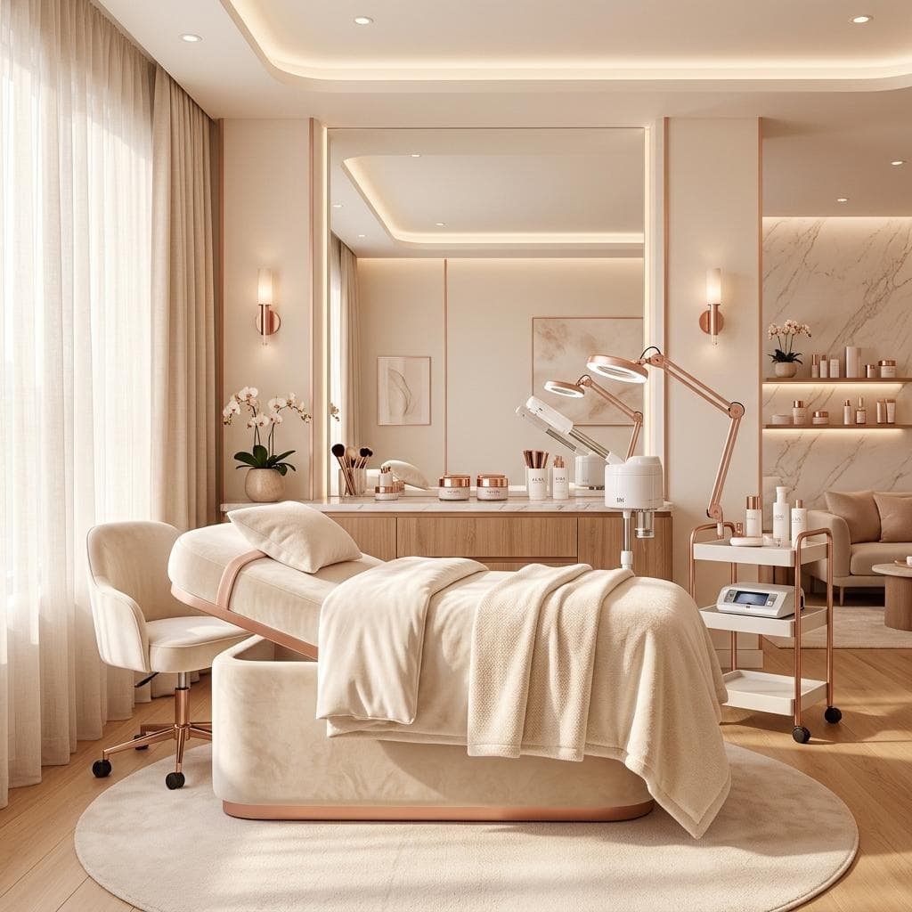 Facial treatment room
